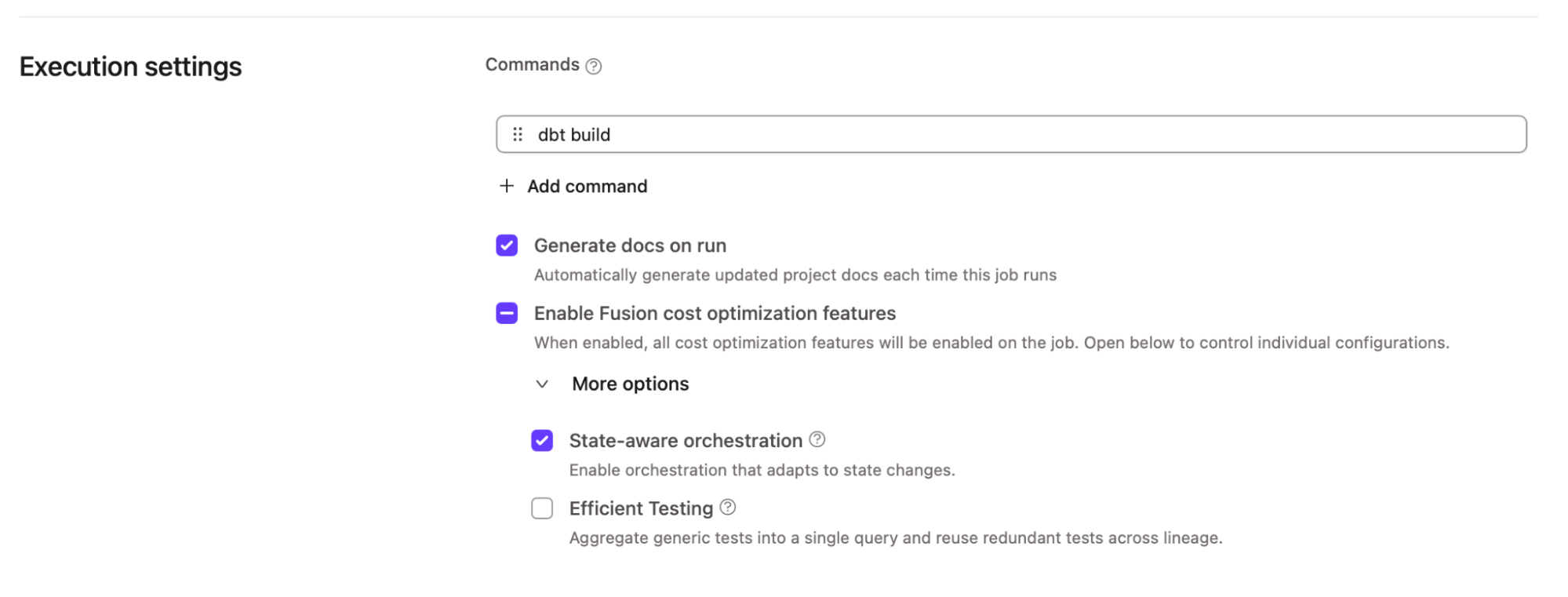 SAO is easily enabled through the familiar job configurations view. SAO is easily enabled through the familiar job configurations view.